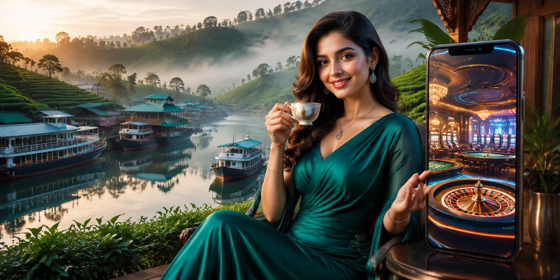 A user enjoying g100s on mobile amid the tea gardens of Sylhet